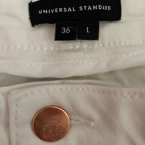 Universal Standard White High Rise Skinny Seine Jeans Women’s Plus Size 36 NEW - Picture 7 of 11